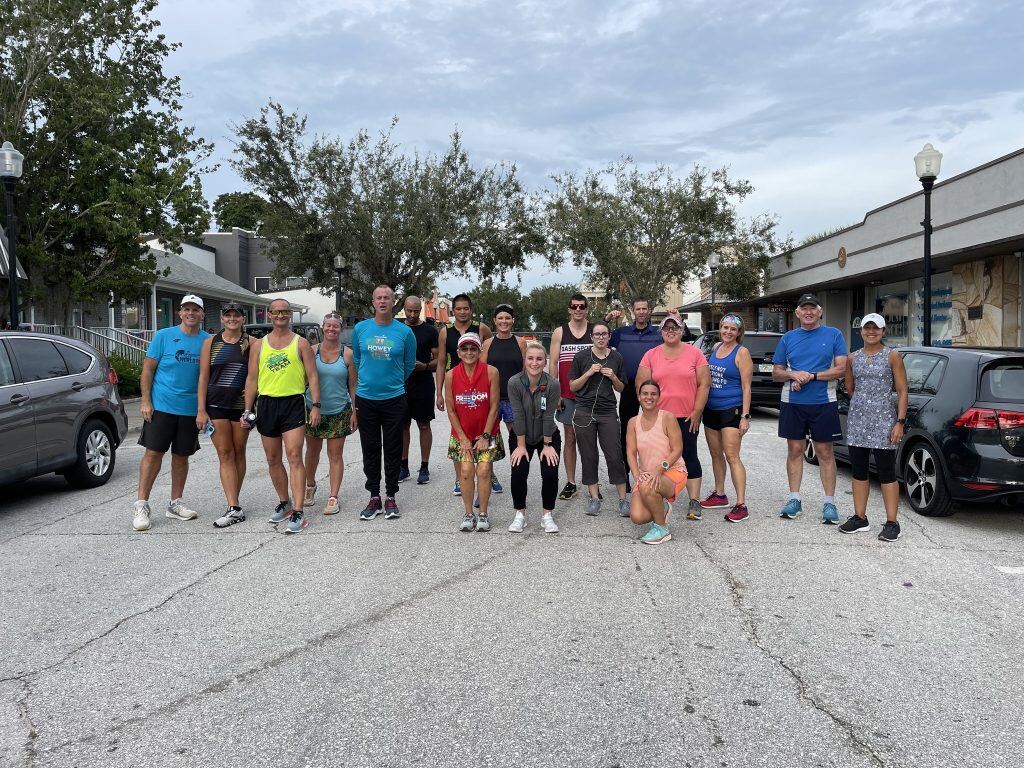 Dash Run Group on a Wednesday night